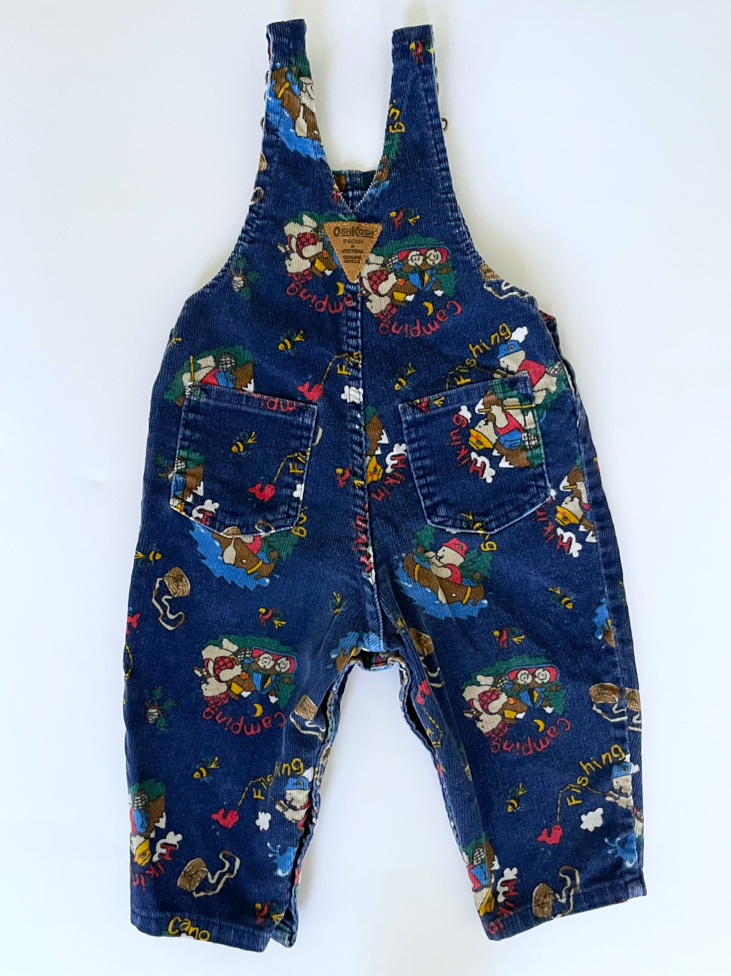 Vintage Oshkosh Camping Overalls 12m *run big