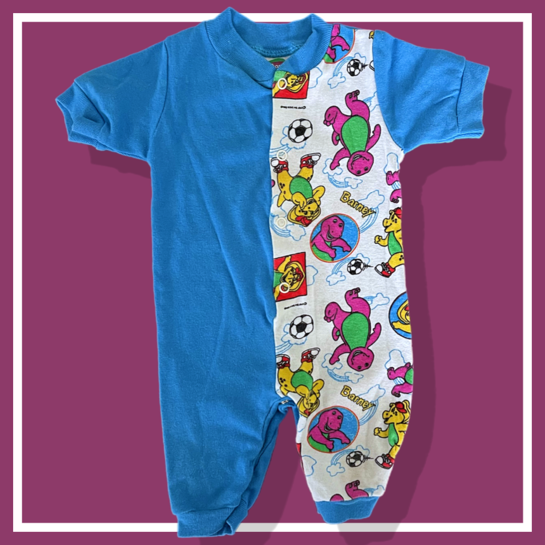 Vintage Barney Romper 6-12m