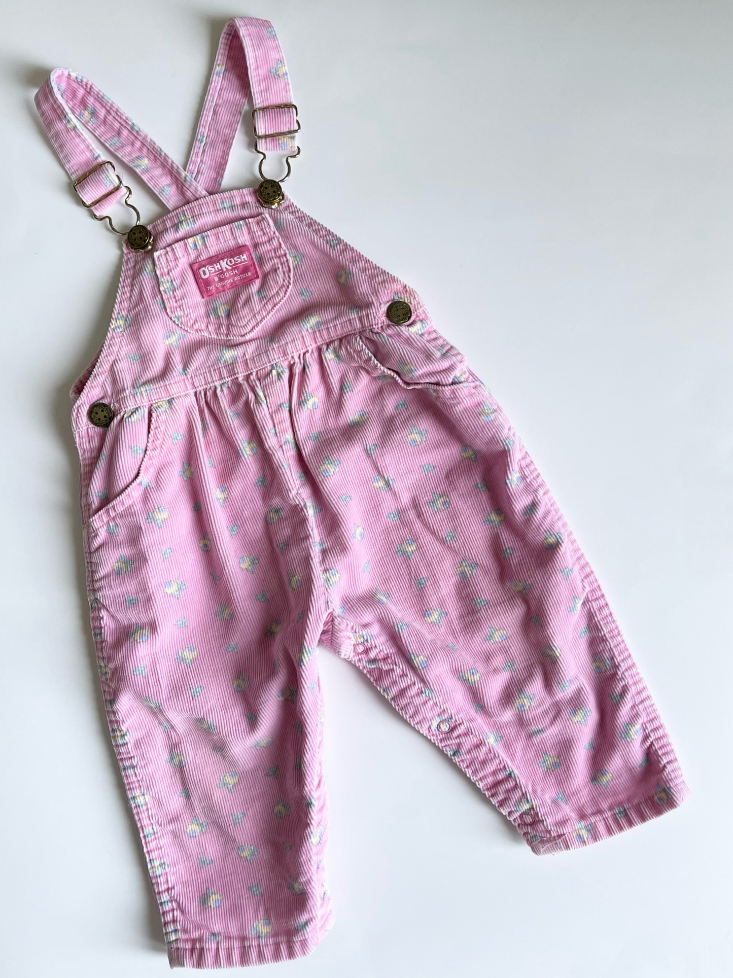 Vintage Oshkosh Floral Overalls 24m