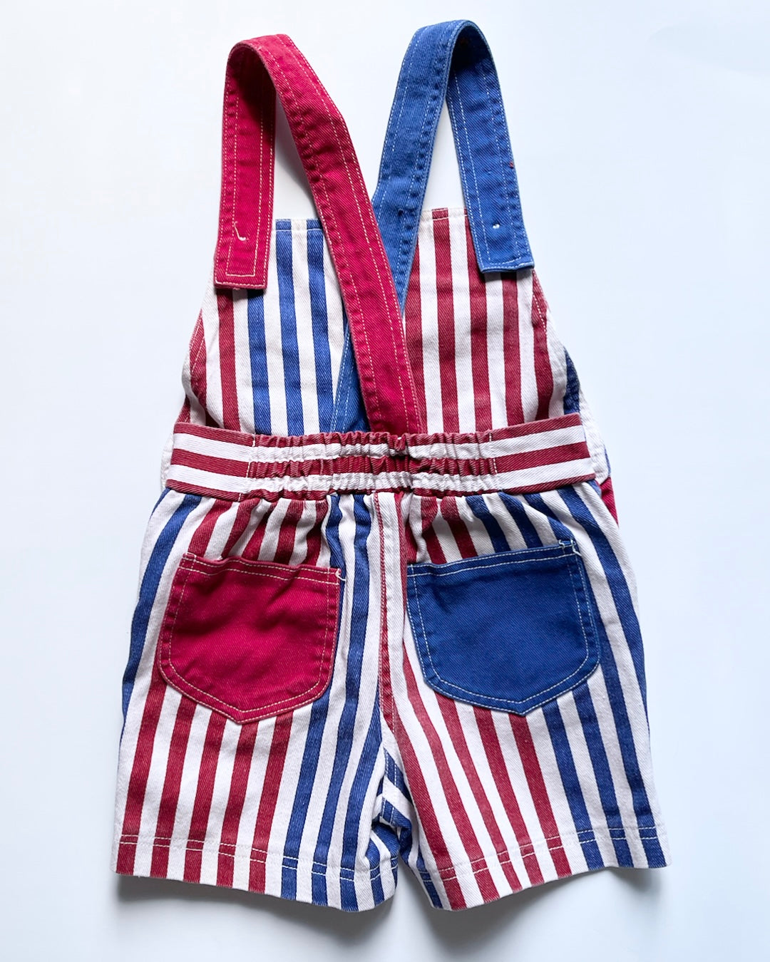 Vintage Striped Shortalls 4t