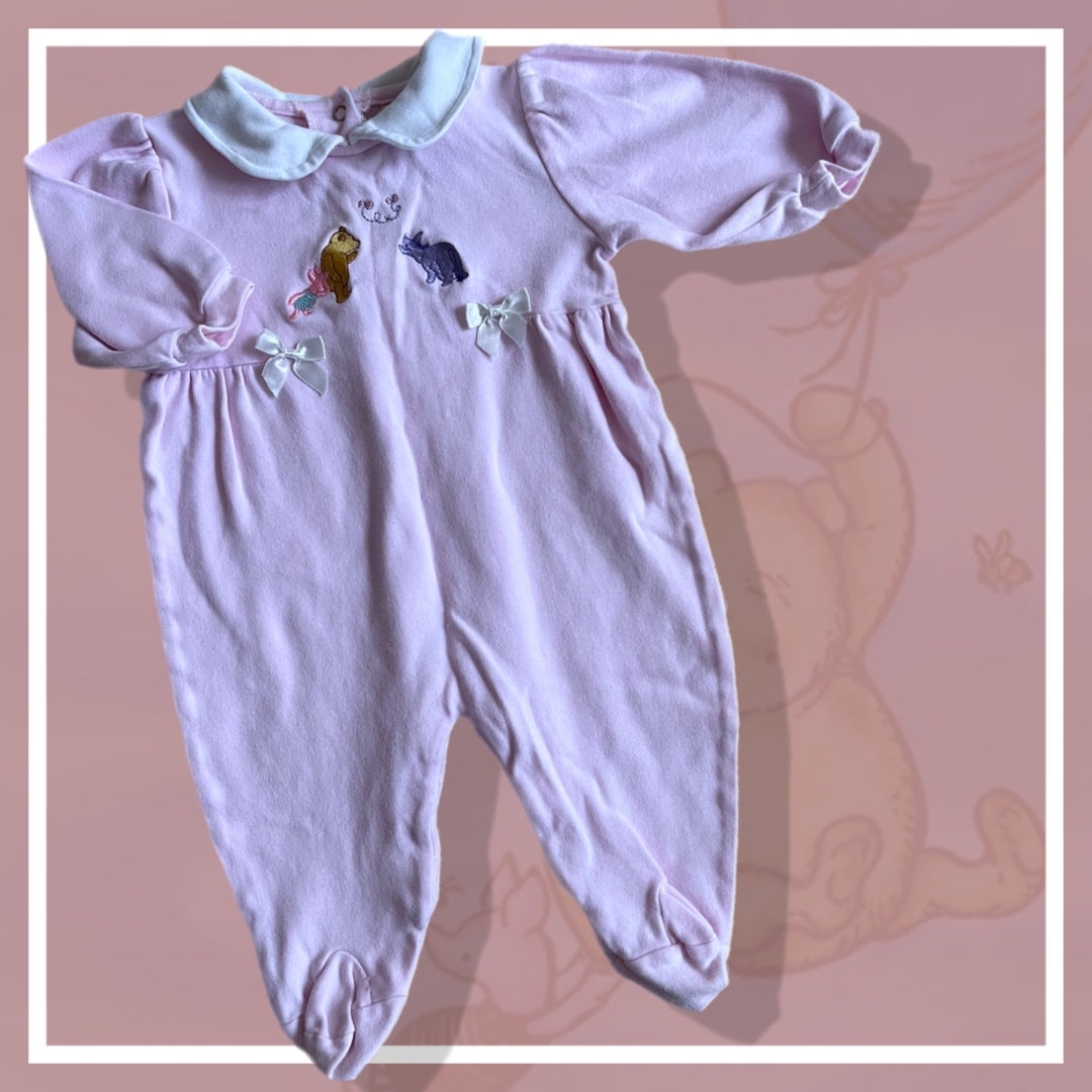 Vintage Bear Romper 6m